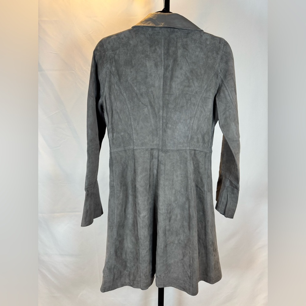 Casini Jennifer Tattanelli P312R Reversible Grey Full Grain Leather Jacket - Picture 3 of 16